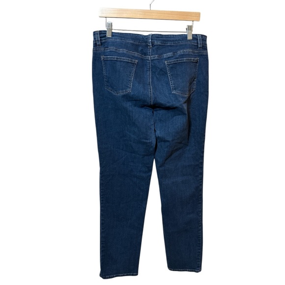 EUC - Eileen Fisher - Organic Soft Stretch Denim Boyfriend Jeans - Size 12 - Picture 5 of 7